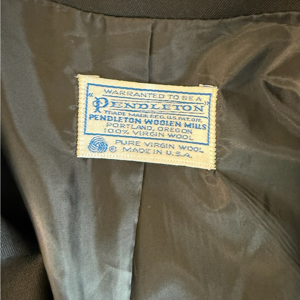 Pendleton Women's 100% Wool Black One Button Blaz… - image 3